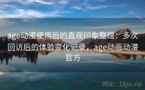 age动漫使用后的直观印象整理：多次回访后的体验变化记录，age动画动漫官方
