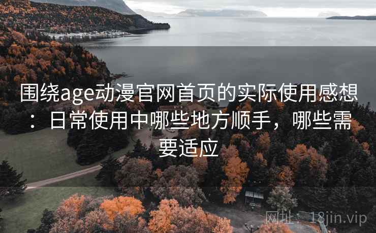 围绕age动漫官网首页的实际使用感想：日常使用中哪些地方顺手，哪些需要适应  第2张