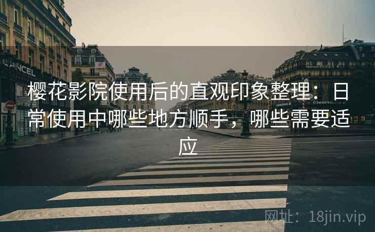 樱花影院使用后的直观印象整理：日常使用中哪些地方顺手，哪些需要适应  第2张
