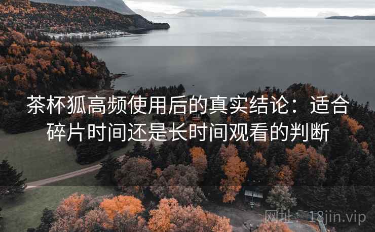 茶杯狐高频使用后的真实结论：适合碎片时间还是长时间观看的判断  第1张