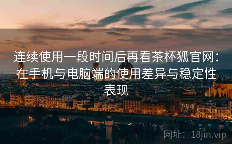 连续使用一段时间后再看茶杯狐官网：在手机与电脑端的使用差异与稳定性表现  第2张